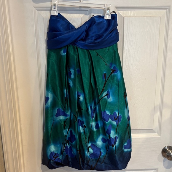 Jump Blue and Green Dress - Picture 1 of 3